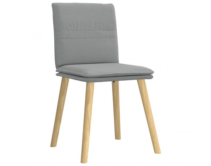 Sonata H Трапезни столове, 4 бр, светлосиви, текстил