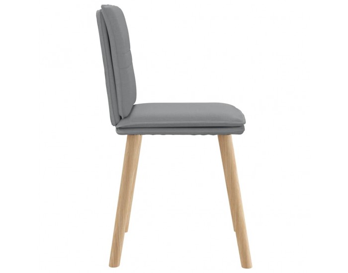 Sonata H Трапезни столове, 4 бр, светлосиви, текстил