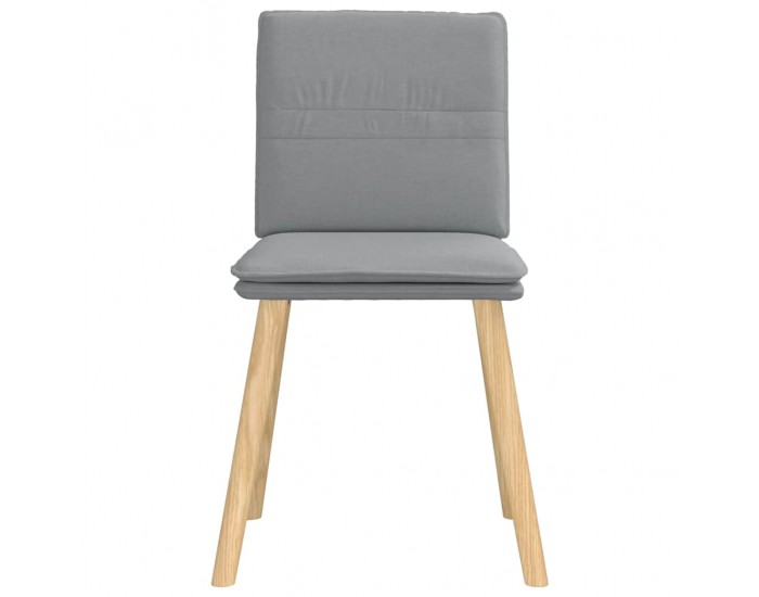 Sonata H Трапезни столове, 4 бр, светлосиви, текстил