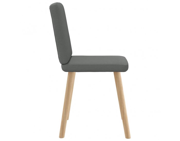 Sonata H Трапезни столове, 6 бр, тъмносиви, текстил