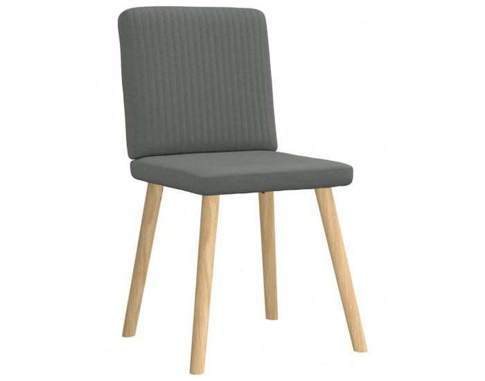 Sonata H Трапезни столове, 6 бр, тъмносиви, текстил