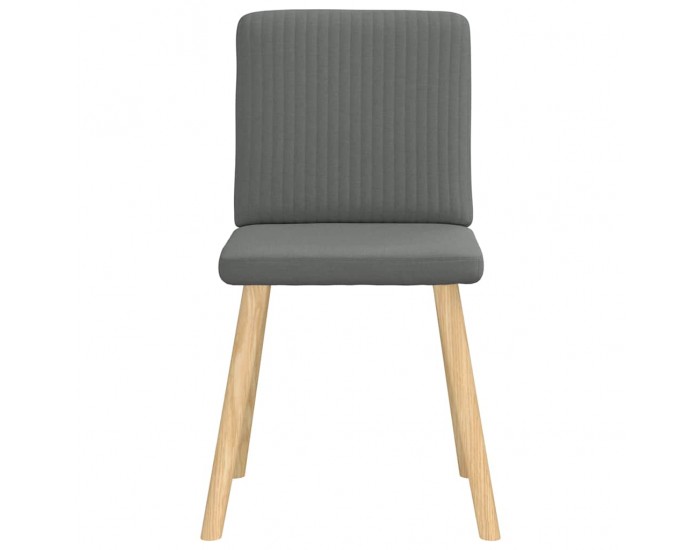 Sonata H Трапезни столове, 6 бр, тъмносиви, текстил