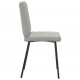 Sonata H Трапезни столове, 2 бр, светлосиви, кадифе