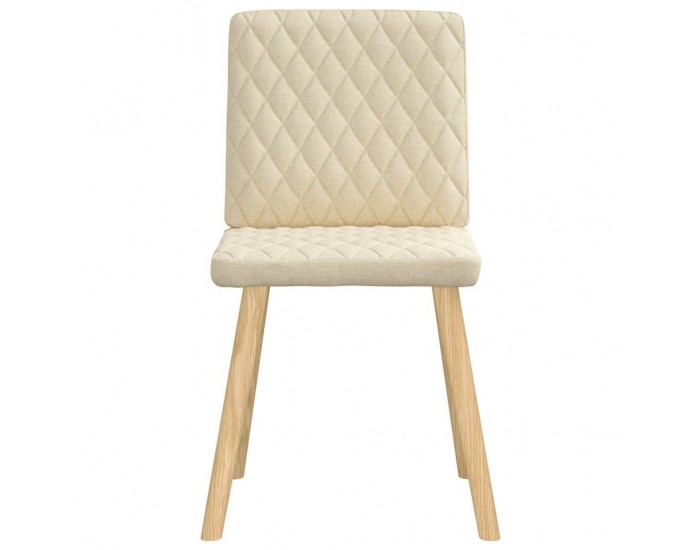 Sonata H Трапезни столове, 6 бр, кремави, плат