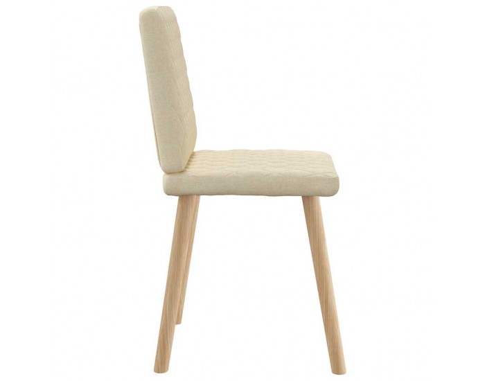 Sonata H Трапезни столове, 6 бр, кремави, плат