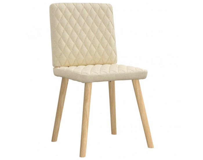 Sonata H Трапезни столове, 6 бр, кремави, плат