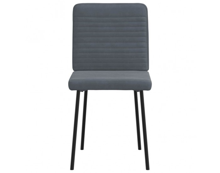 Sonata H Трапезни столове, 2 бр, тъмносиви, кадифе
