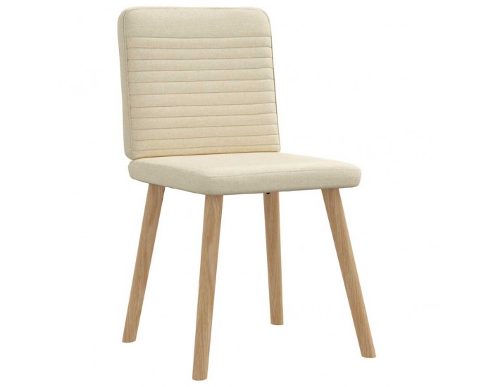 Sonata H Трапезни столове, 6 бр, кремави, плат