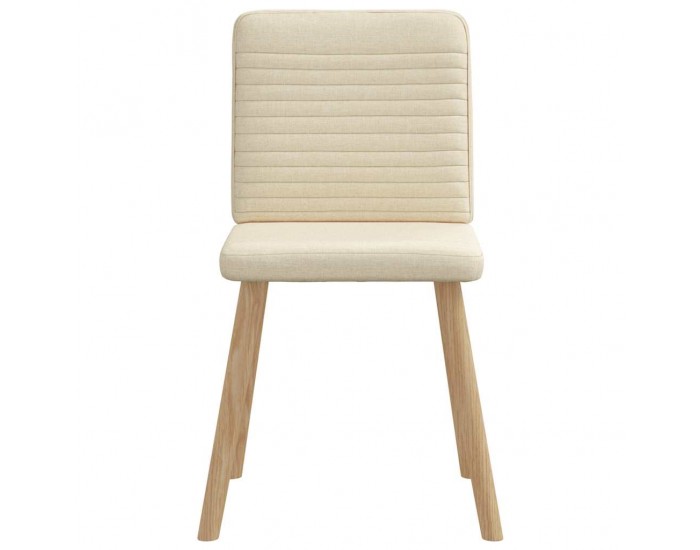 Sonata H Трапезни столове, 6 бр, кремави, плат