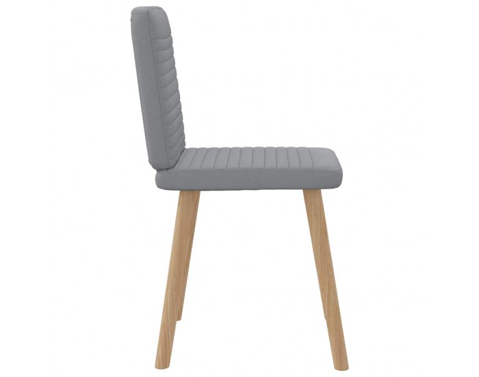 Sonata H Трапезни столове, 4 бр, светлосиви, текстил