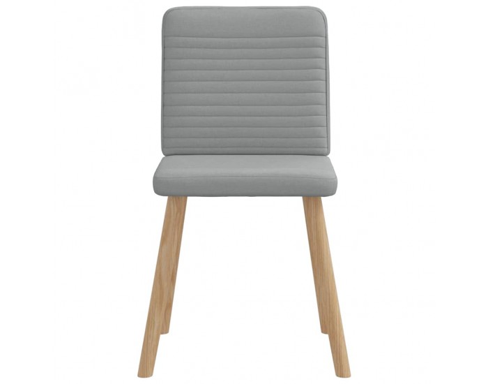 Sonata H Трапезни столове, 4 бр, светлосиви, текстил