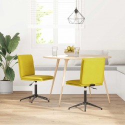 Sonata H Трапезни столове, 2 бр, жълти, кадифе - Столове