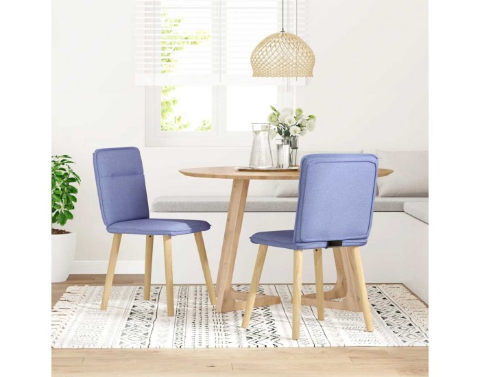 Sonata H Трапезни столове, 2 бр, дънково сини, текстил