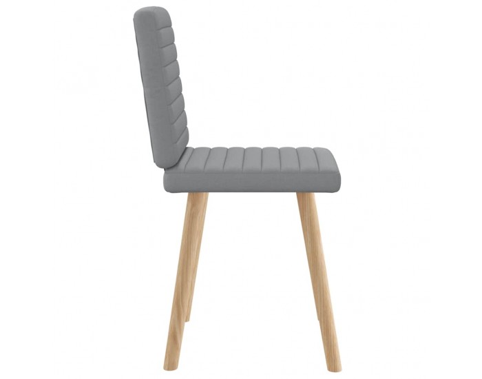 Sonata H Трапезни столове, 2 бр, светлосиви, текстил