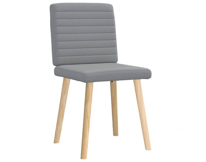 Sonata H Трапезни столове, 2 бр, светлосиви, текстил