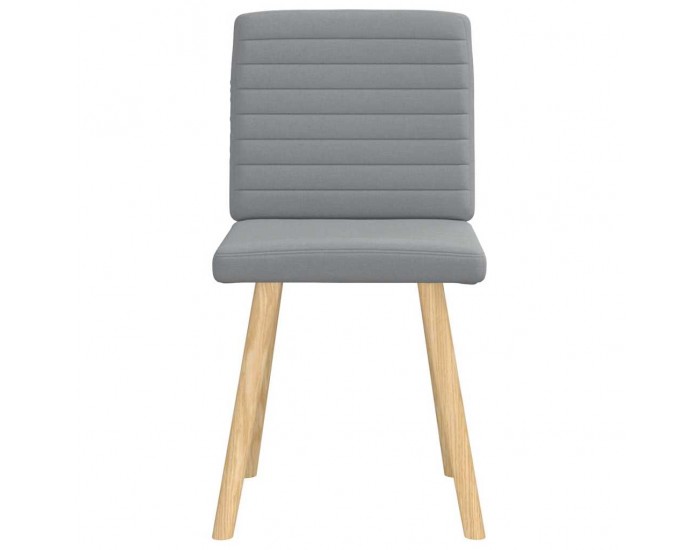 Sonata H Трапезни столове, 2 бр, светлосиви, текстил