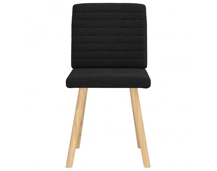 Sonata H Трапезни столове, 2 бр, черни, текстил