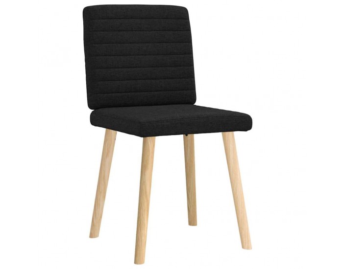 Sonata H Трапезни столове, 2 бр, черни, текстил