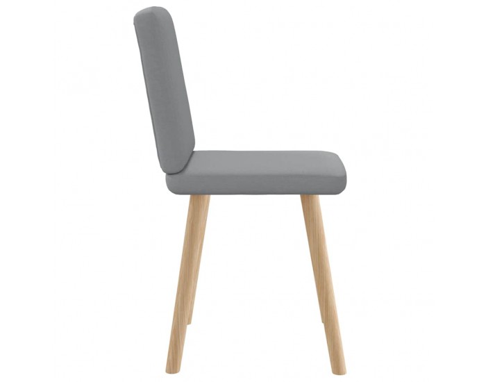 Sonata H Трапезни столове, 2 бр, светлосиви, текстил