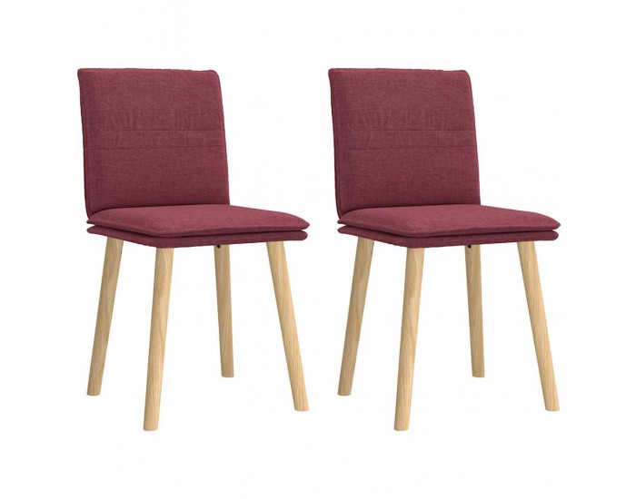 Sonata H Трапезни столове, 2 бр, виненочервени, текстил