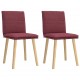 Sonata H Трапезни столове, 2 бр, виненочервени, текстил