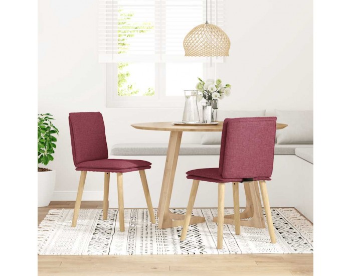 Sonata H Трапезни столове, 2 бр, виненочервени, текстил