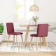 Sonata H Трапезни столове, 2 бр, виненочервени, текстил