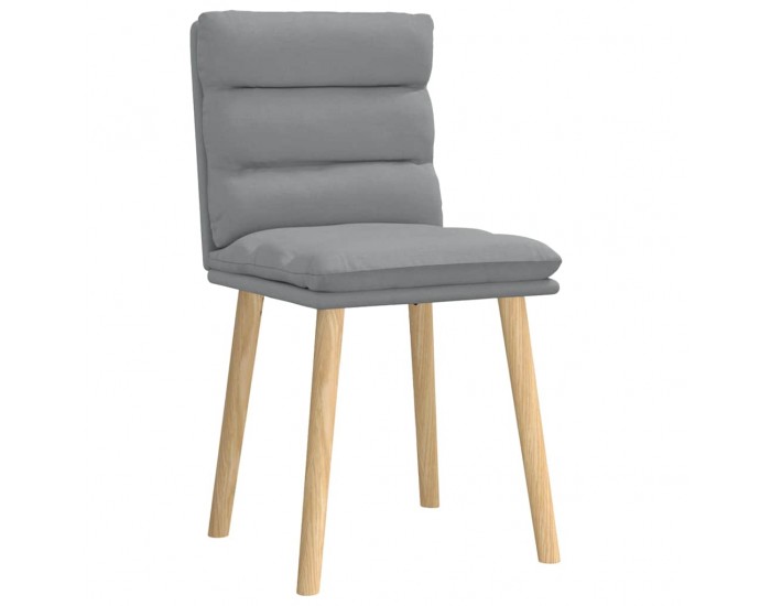 Sonata H Трапезни столове, 2 бр, светлосиви, текстил