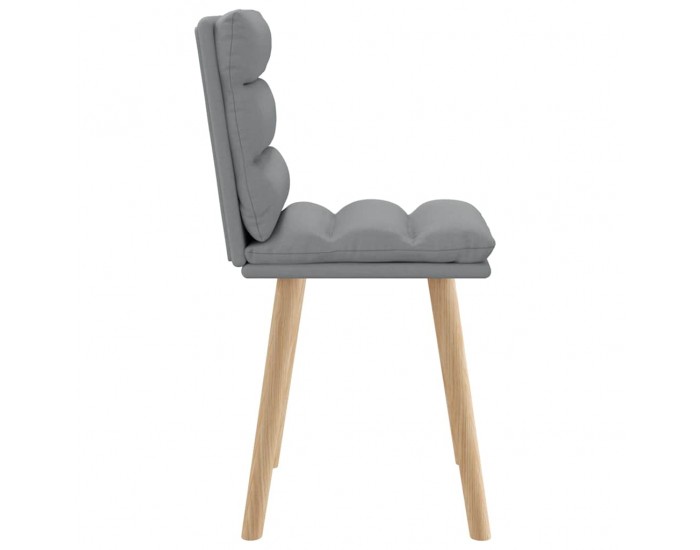 Sonata H Трапезни столове, 2 бр, светлосиви, текстил