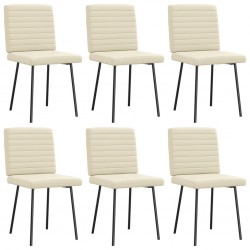 Sonata H Трапезни столове, 6 бр, кремави, изкуствена кожа - Трапезни столове