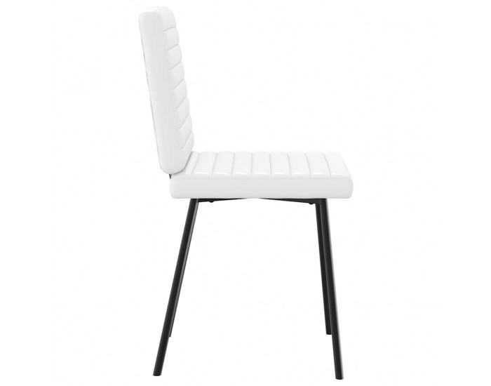 Sonata H Трапезни столове, 6 бр, бели, изкуствена кожа