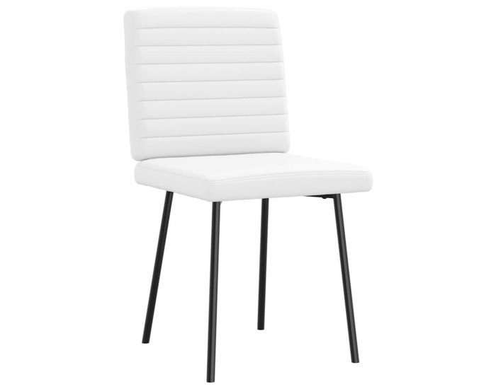 Sonata H Трапезни столове, 6 бр, бели, изкуствена кожа
