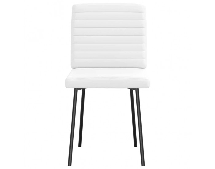 Sonata H Трапезни столове, 6 бр, бели, изкуствена кожа