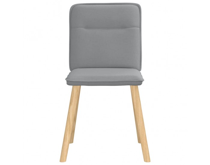 Sonata H Трапезни столове, 4 бр, светлосиви, текстил