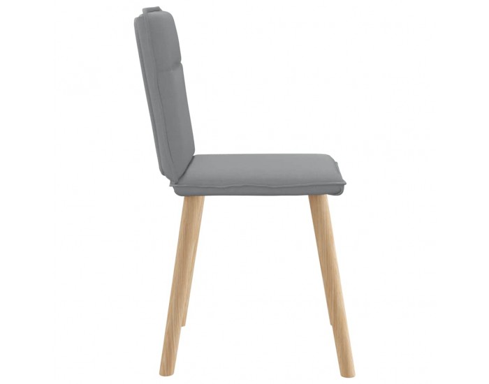 Sonata H Трапезни столове, 4 бр, светлосиви, текстил