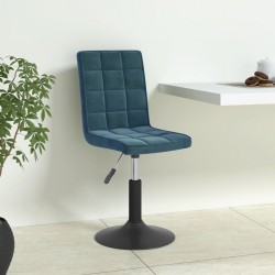 Sonata H Въртящи се трапезни столове, 4 бр, сини, кадифе - Столове