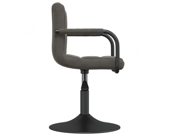 Sonata H Въртящи се трапезни столове, 2 бр, тъмносиви, кадифе