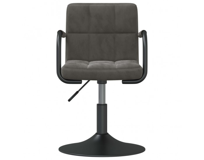 Sonata H Въртящи се трапезни столове, 2 бр, тъмносиви, кадифе