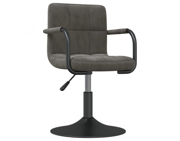 Sonata H Въртящи се трапезни столове, 2 бр, тъмносиви, кадифе