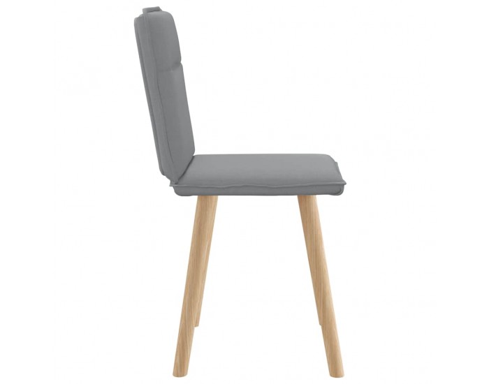 Sonata H Трапезни столове, 2 бр, светлосиви, текстил