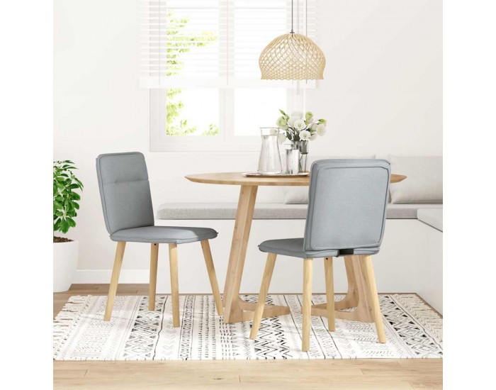 Sonata H Трапезни столове, 2 бр, светлосиви, текстил