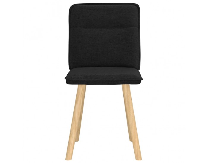 Sonata H Трапезни столове, 2 бр, черни, текстил