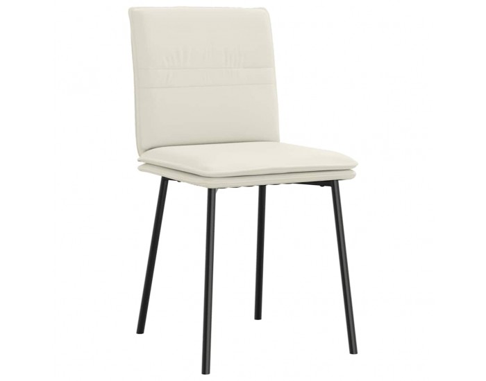 Sonata H Трапезни столове, 6 бр, кремави, кадифе