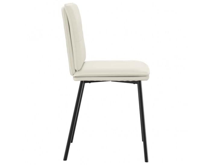 Sonata H Трапезни столове, 6 бр, кремави, кадифе