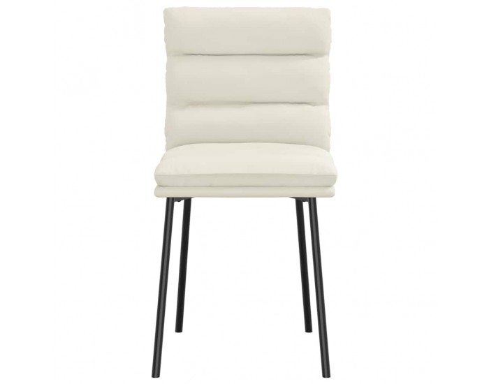 Sonata H Трапезни столове, 6 бр, кремави, кадифе