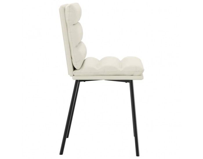 Sonata H Трапезни столове, 6 бр, кремави, кадифе