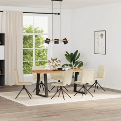 Sonata H Трапезни столове, 6 бр, кремави, плат - Трапезни столове