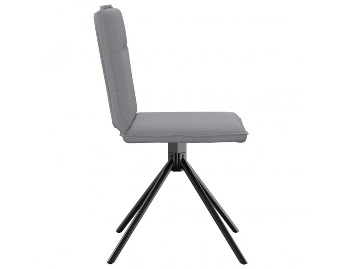 Sonata H Трапезни столове, 4 бр, светлосиви, текстил