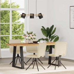 Sonata H Трапезни столове, 4 бр, кремави, текстил - Трапезни столове