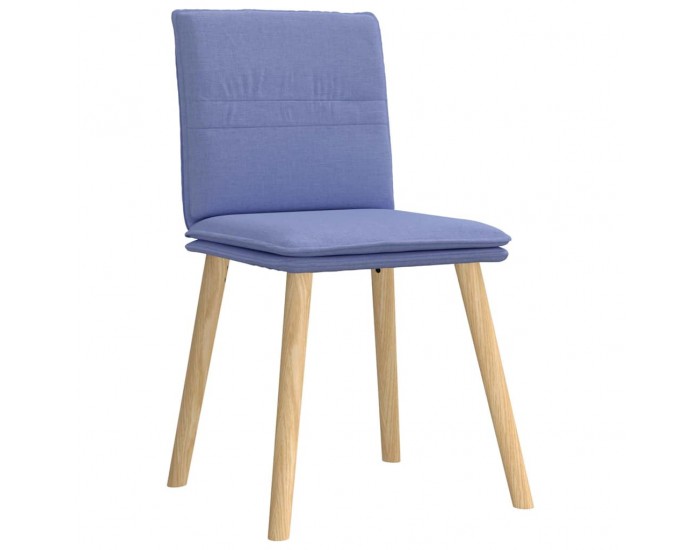 Sonata H Трапезни столове, 6 бр, дънково сини, текстил